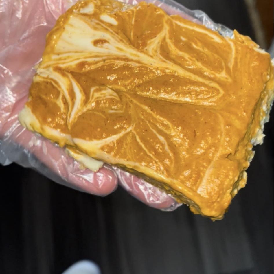 Pumpkin cheesecake bar